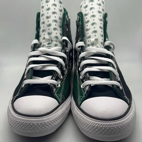 Converse Chuck Taylor All Star Hi Men’s Sz 10.5 Hacked Paisley Patterns Sneakers - Picture 4 of 10